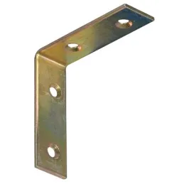 Povezovalni kotnik 60 x 60 mm – 10 kosov / Rumeno pocinkano kaplama