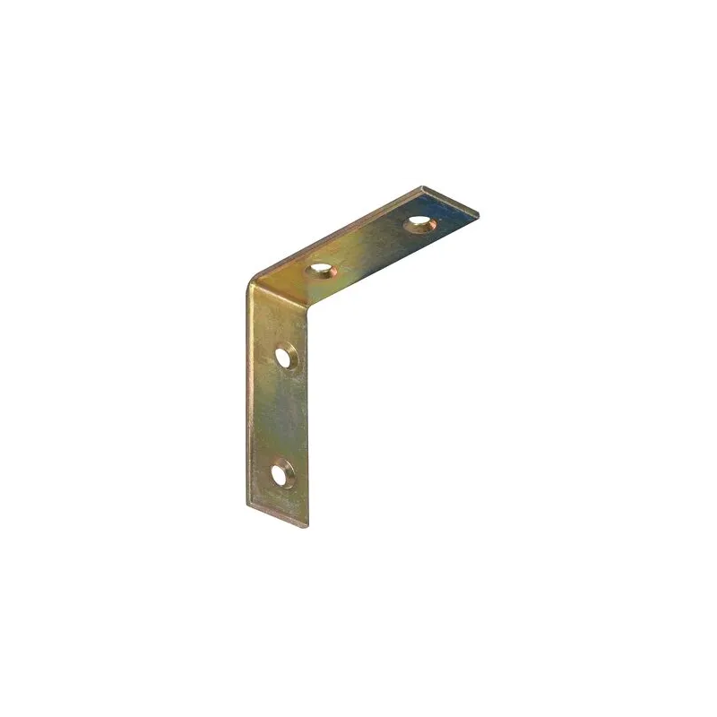 Povezovalni kotnik 60 x 60 mm – 10 kosov / Rumeno pocinkano kaplama