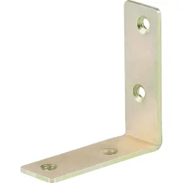 Povezovalni kotnik 60 x 60 mm – 10 kosov / Rumeno pocinkano kaplama