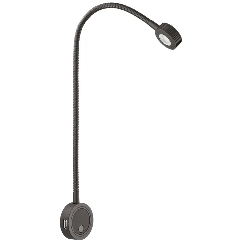 LED svetilka za pohištvo z USB-polnjenjem Loox LED / mat črna