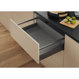 Kuhinjski predal BLUM – Merivobox »E« z nosilcem 40 kg / Orion siva