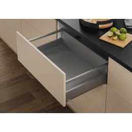 Kuhinjski predal BLUM – Merivobox »E« z ograjo 40 kg / indijevo siva