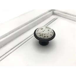 Ročajna bunka MOET / Porcelan z motivom – starinsko črna