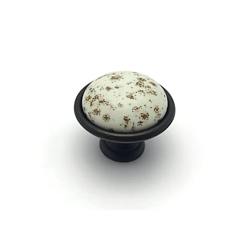 Ročajna bunka MOET / Porcelan z motivom – starinsko črna