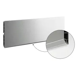 Plastični kuhinjski podnožni profil / Brušen aluminij