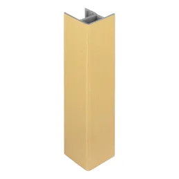 Kotni spoj za podnožje 90° / Zlata brušena