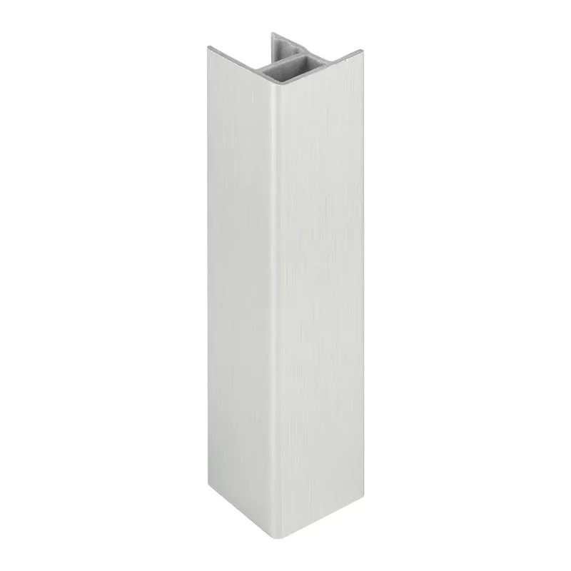 Kotna spojka za podnožje 90° / brušen aluminij