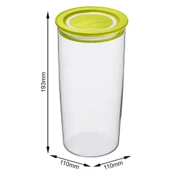 Posoda za živila 1,2 l / prozorna – rumena