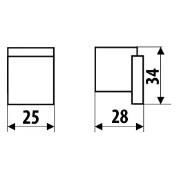 Gumb ročaj DESIGNO / Mat črna – srebrna