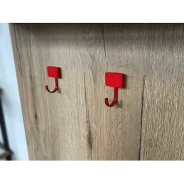Otroški obešalnik LEGO / Rdeč