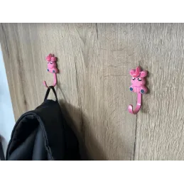 Otroški obešalnik UNICORN / Rožnat