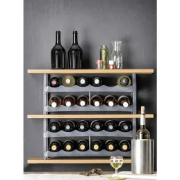 Vinski regal ELEGANCIA / Siva