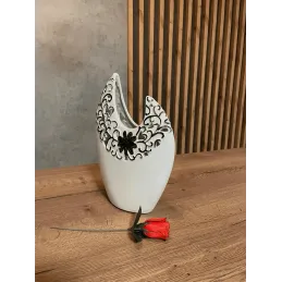 Keramična vaza MAGIC / Bela