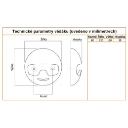 Otroški obešalnik ROBOT / Zeleno