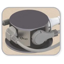 Izvlečna električna vtičnica OTIO LIFT / Aluminij