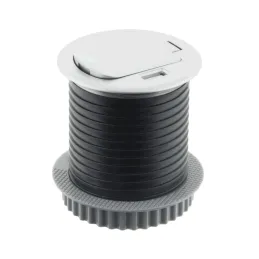 Notranja vgradna vtičnica za mizo COPMACT 1 × 230 V + polnjenje USB / aluminij