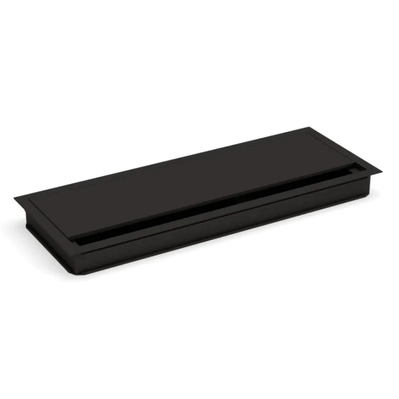 Kabelski prehod VIDAL 320 x 120 mm z blaženjem / Črna