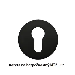Rozetna kljuka AISHA / Mat črna