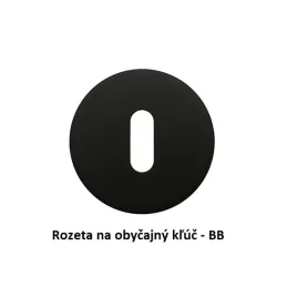 Rozetna kljuka BRIA / Mat črna
