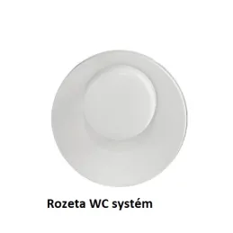 Rozetna kljuka BRIA / Mat bela