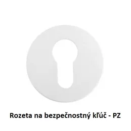 Rozetna kljuka BRIA / Mat bela