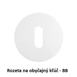 Rozetna kljuka BRIA / Mat bela