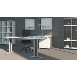 Noga namizne konstrukcije Desk Bar TEMPO T 600 / siva