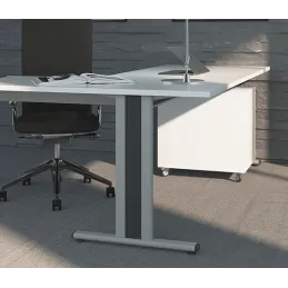Noga namizne konstrukcije Desk Bar TEMPO T 600 / siva