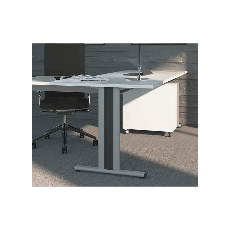 Noga namizne konstrukcije Desk Bar TEMPO T 600 / siva
