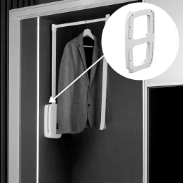 Podloga za obešalnik DELUXE – 2 kosa / krom