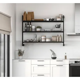 Modularni regalni sistem ZERO 900 mm / Mat črna