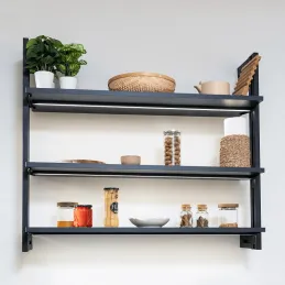 Modularni regalni sistem ZERO 900 mm / Mat črna