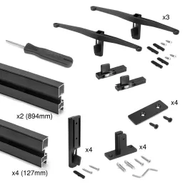 Modularni regalni sistem ZERO 900 mm / Mat črna
