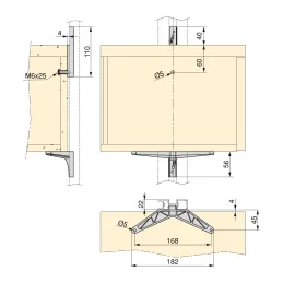 Komplet ročajev za omarico za modularni garderobni sistem ZERO / Mat črna