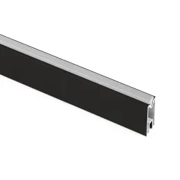 Obešalna palica 1 m za modularni garderobni sistem ZERO / Mat črna