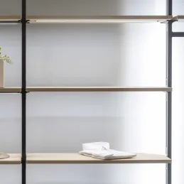 LED-profil z difuzorjem za modularni garderobni sistem ZERO / mat črna