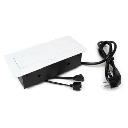 Izvlečna vtičnica ATOMIA 2x230 V + 2xUSB polnjenje A/C + HDMI + RJ45 / Bela