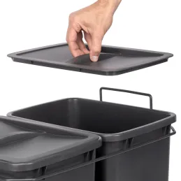Izvlečni koš za odpadke LIMITE 70L / Antracit