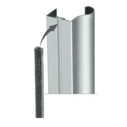 Ročaj za drsna vrata OMEGA BRUSH / Aluminij