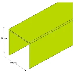 Zgornja enotirna letev 8740 / Aluminij