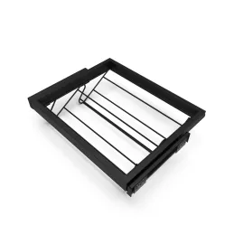 Izvlečno stojalo za čevlje z blaženjem NEXUS 560–594 mm / mat črna