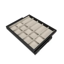Izvlečni organizator dodatkov z blaženjem NEXUS 560–594 mm / mat črna