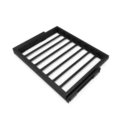 Izvlečni obešalnik za hlače z blaženjem NEXUS 560–594 mm / Mat črna