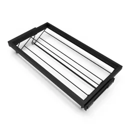 Izvlečno stojalo za čevlje z blaženjem NEXUS 860–894 mm / mat črna