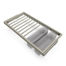 Izvlečni obešalnik za hlače z blaženjem NEXUS 860–894 mm / Bež barva