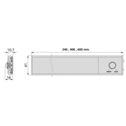 LED svetilka pod omarico s senzorjem KRAUS / aluminij
