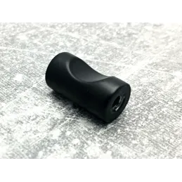 Leseni gumb NATURE Mini / mat črna