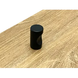 Leseni gumb NATURE Mini / mat črna