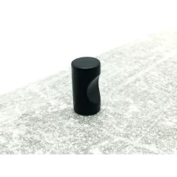 Leseni gumb NATURE Mini / mat črna