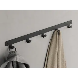 Stenski obešalnik HOLD XXL / Mat črna